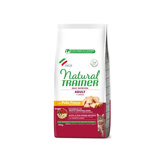 Natural Trainer Feline Adult Pollo 10Kg, pienso para gatos