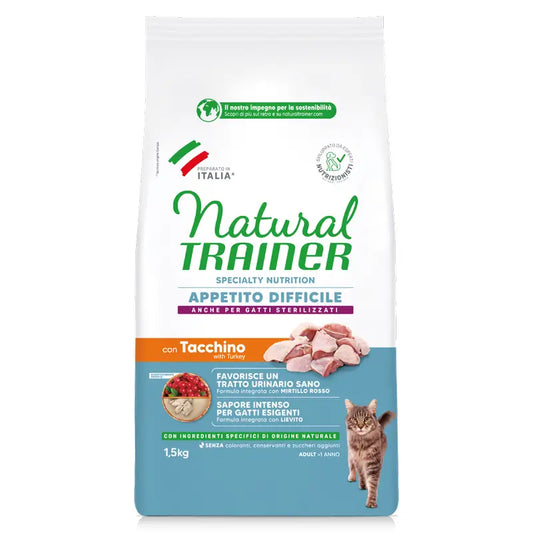 Natural Trainer Pienso Para Gatos, Con Carne Blanca, Superpremium, 1,5 kg