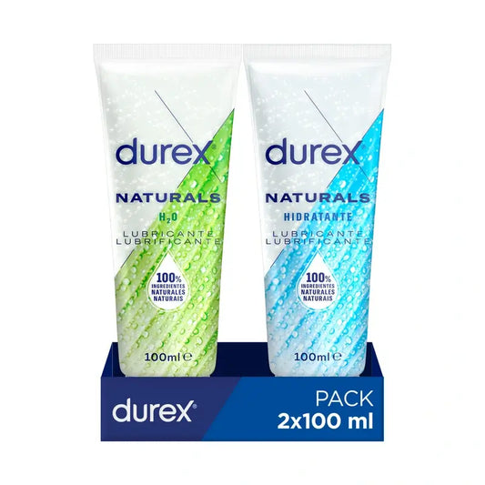 Durex Naturals Hidratante 100 ml + Naturals H2O 100 ml-Lubricante Durex Naturals Hidratante 100 ml + Naturals H2O 100 ml-Lubricante