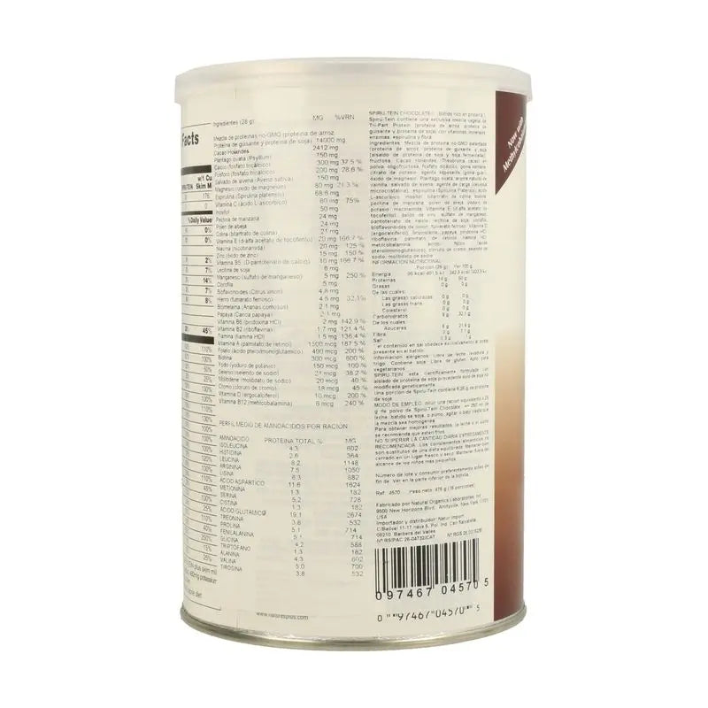 Natures Plus Spiru-Tein Chocolate, 476 gr