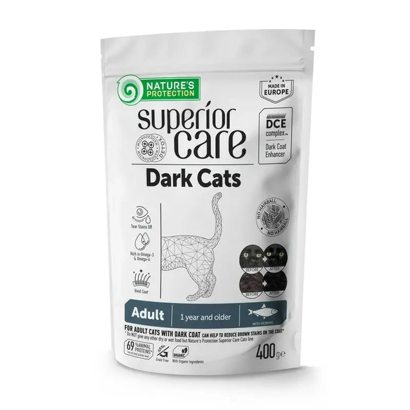Natures Protection Sc Dark Cat Arenque, 400 gr
