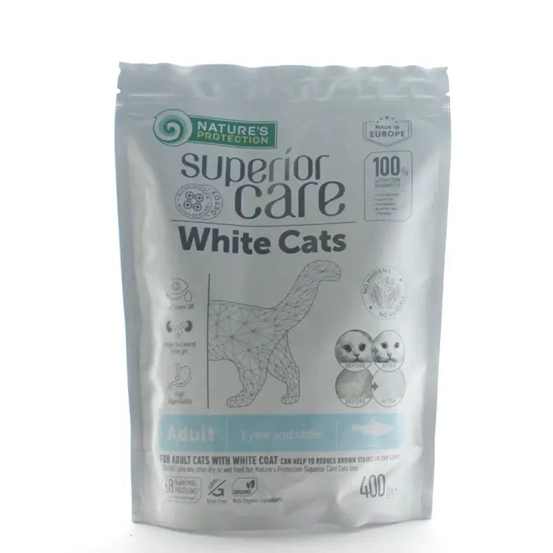 Natures Protection Sc White Cat Arenque, 400 gr