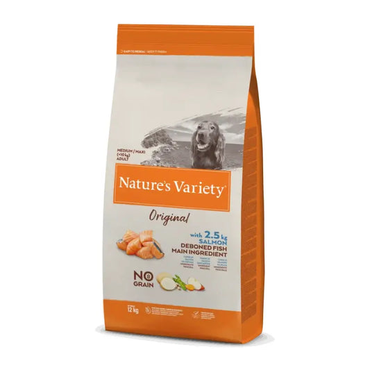 Nature's Variety Perros Medium Salmon Sin Cereales 12000 g