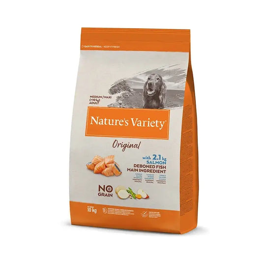 Nature'S Variety Canine Adult Original Med Max  Salmon, 10 kg, pienso para perros