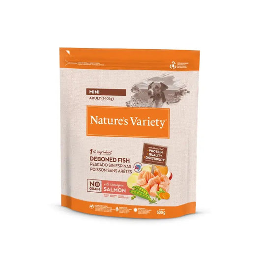 Nature'S Variety Canine Adult Original Mini Salmon 600Gr, pienso para perros