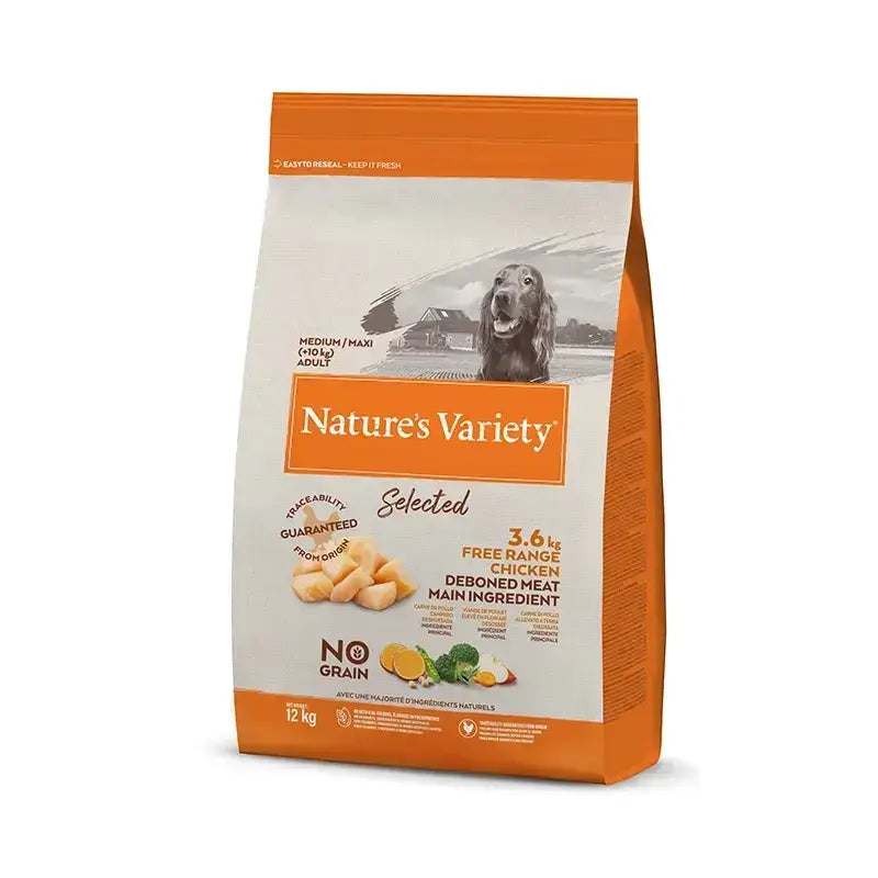 Nature's Variety Perros Medium Chicken Sin Cereales 12000 g
