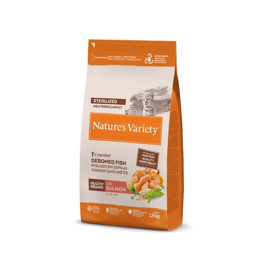 Nature'S Variety Feline Adult Original Esterilizado Salmon 1,25Kg, pienso para gatos