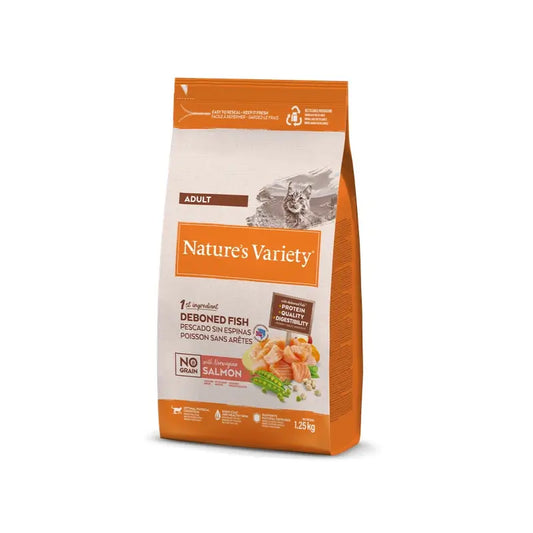 Nature'S Variety Feline Adult Selected Salmon Noruego 1,25Kg, pienso para gatos