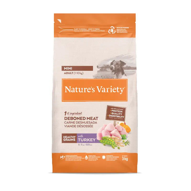 Nature'S Variety Pienso Para Perros, Mini, Con Pavo, Natural, 3 kg