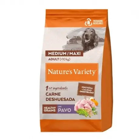 Nature's Variety Perros Medium Turkey Con Cereales 12kg