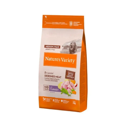 Nature's Variety Perros Medium Turkey Sin Cereales 12 kg