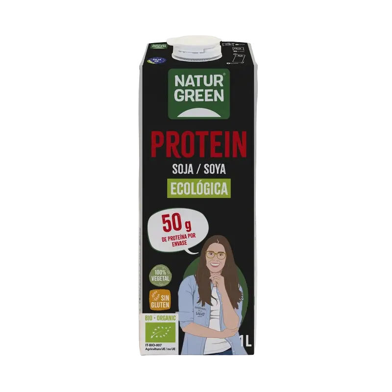 Naturgreen Bebida De Soja Protein Bio, 1L