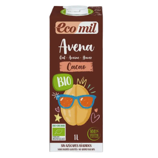 Ecomil Oat/Avena Cacao Bio, 1 Litro
