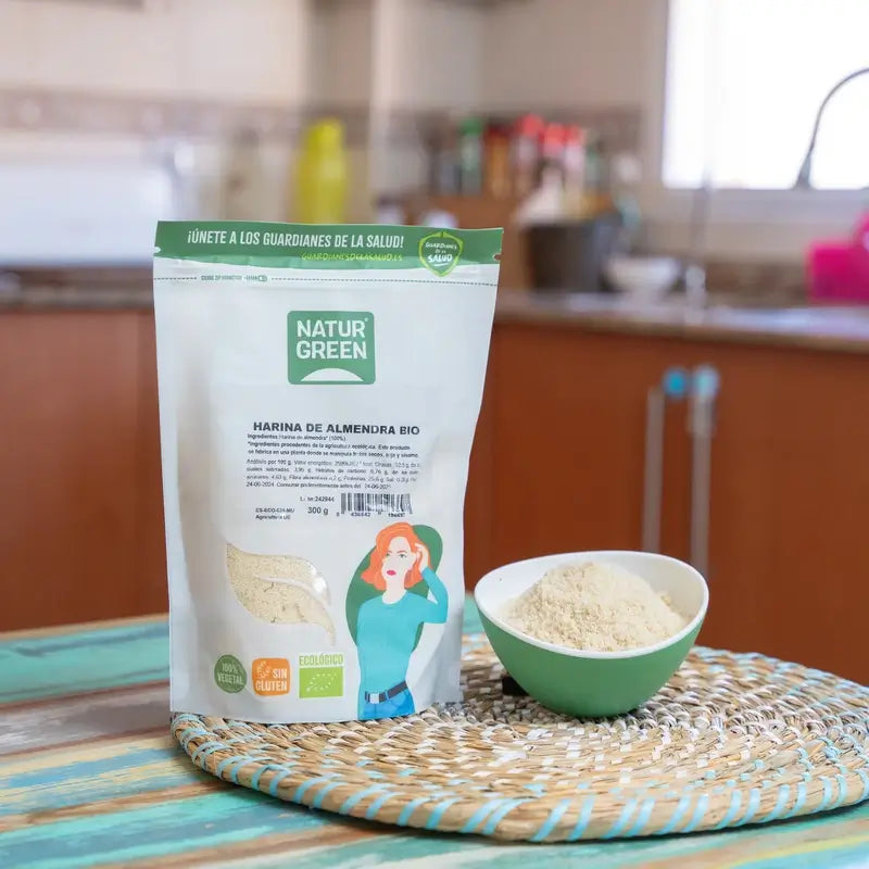 Naturgreen Harina De Almendra Bio, 300 g