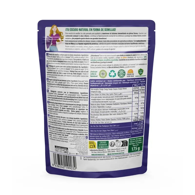 Naturgreen Semillas Ecológica Para Tu Sistema Inmunitario, 175 gramos