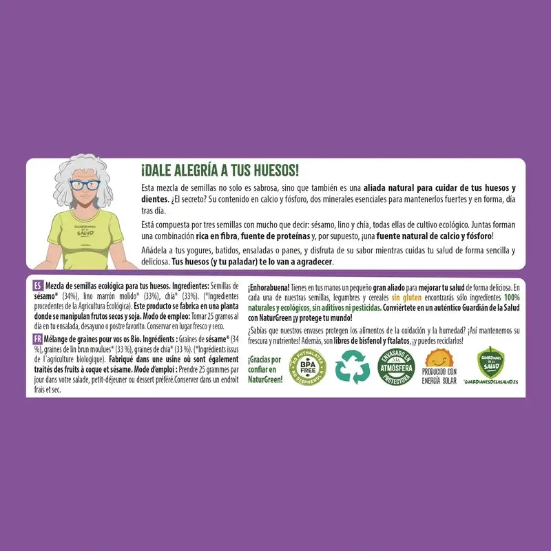 Naturgreen Semillas Ecológica Para Tus Huesos, 175 gramos
