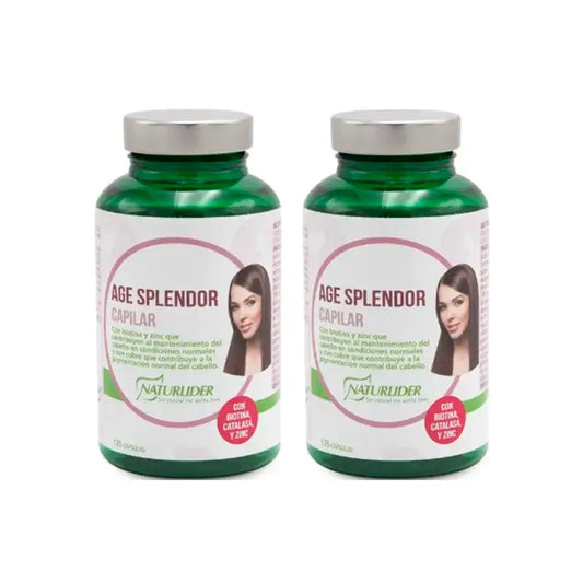 Naturlider Age Splendor Capilar Con Catalasa Canalblock, Pack 2 x 135 Capsulas