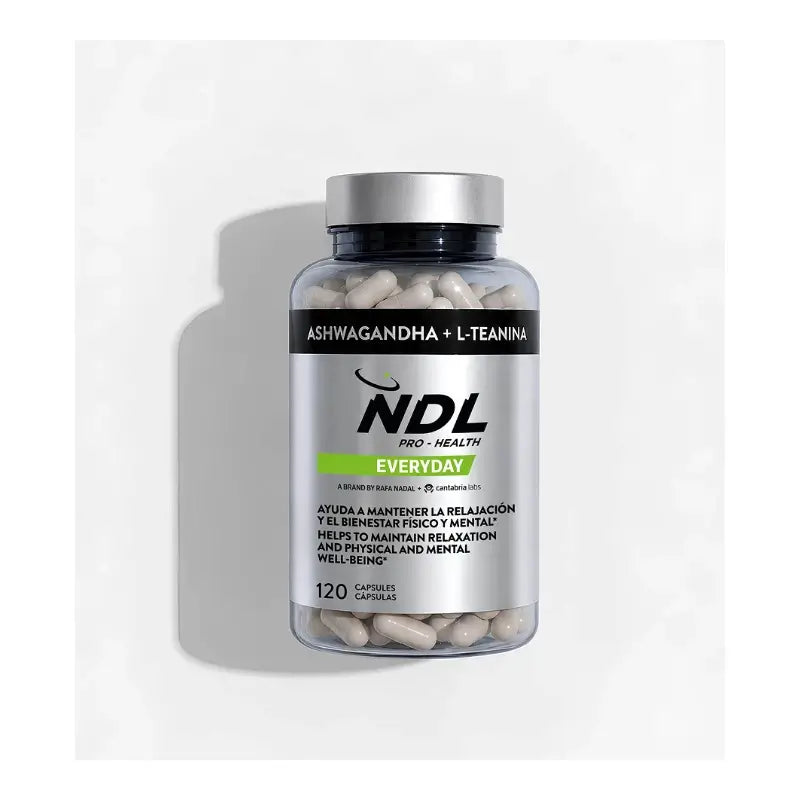 Ndl Pro-Health Ashwagandha Ksm-66 Ecológica + L-Teanina, 120 cápsulas