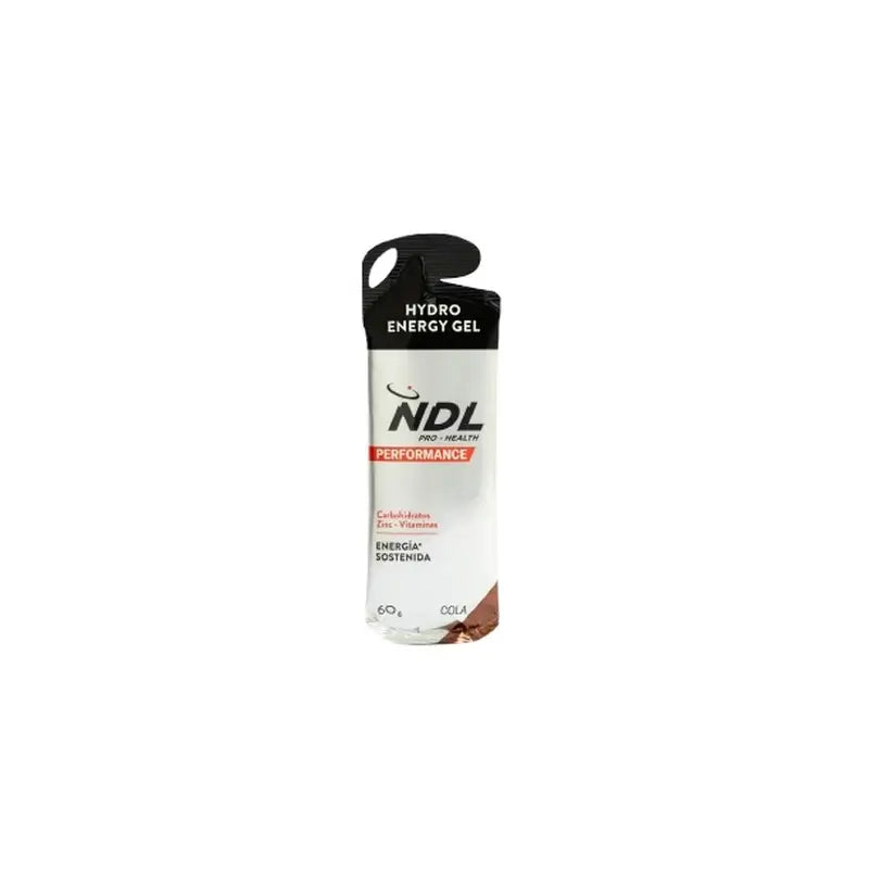 NDL Pro-Health Gel Energético Sin Cafeína sabor Cola, pack de 12x60 gr
