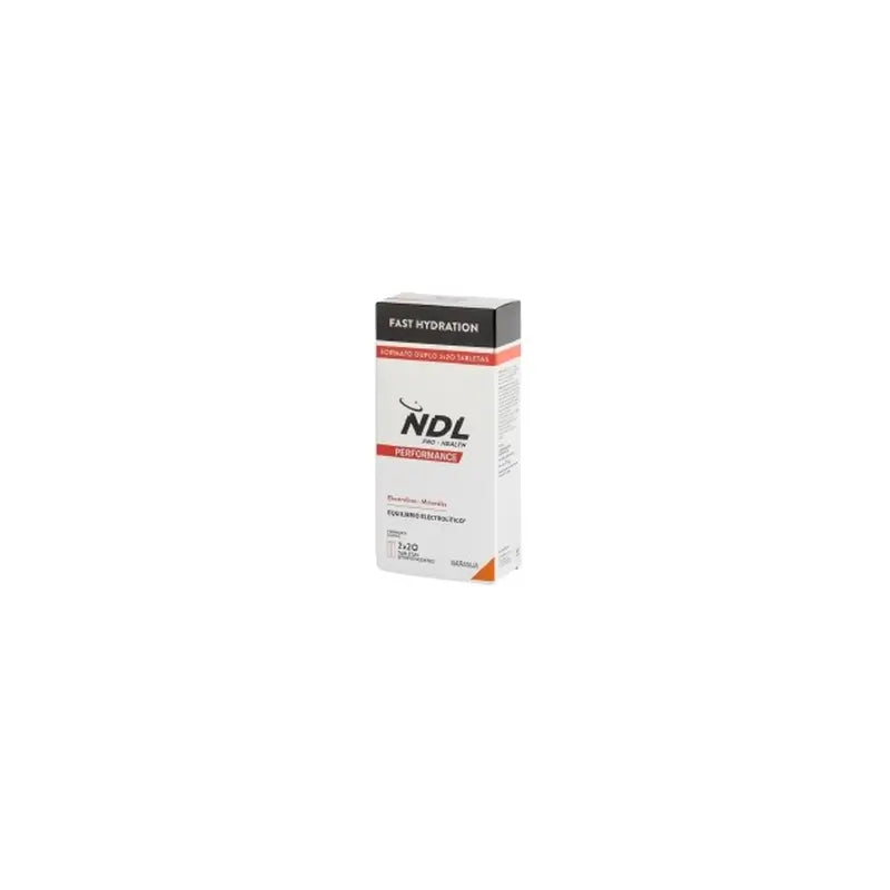 NDL Pro-Health Hidratación Rápida Tabletas Efervescentes sabor Naranja, Pack 2, 40 Tabletas