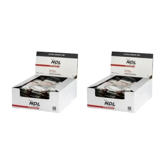Ndl Pro-Health Gel Energético Sin Cafeína Sabor Cola, Pack De 12X60 Gr, 2 Unidades