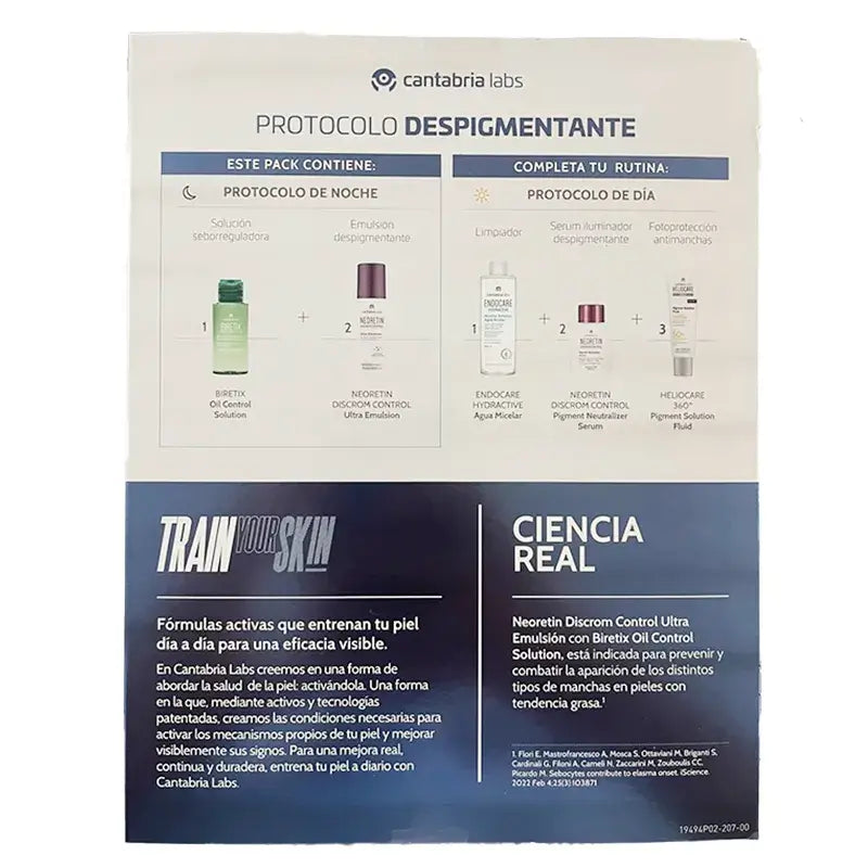 Neoretin Protocolo Despigmentante, Discrom Control Ultra Emulsion, 50Ml + Biretix Oil Control, 30Ml
