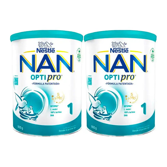 Nestlé Nan Optipro 1 Leche de Inicio, 2X800 gr