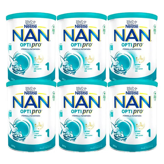 Nestlé Nan Optipro 1 Leche de Inicio, 6x800 gr