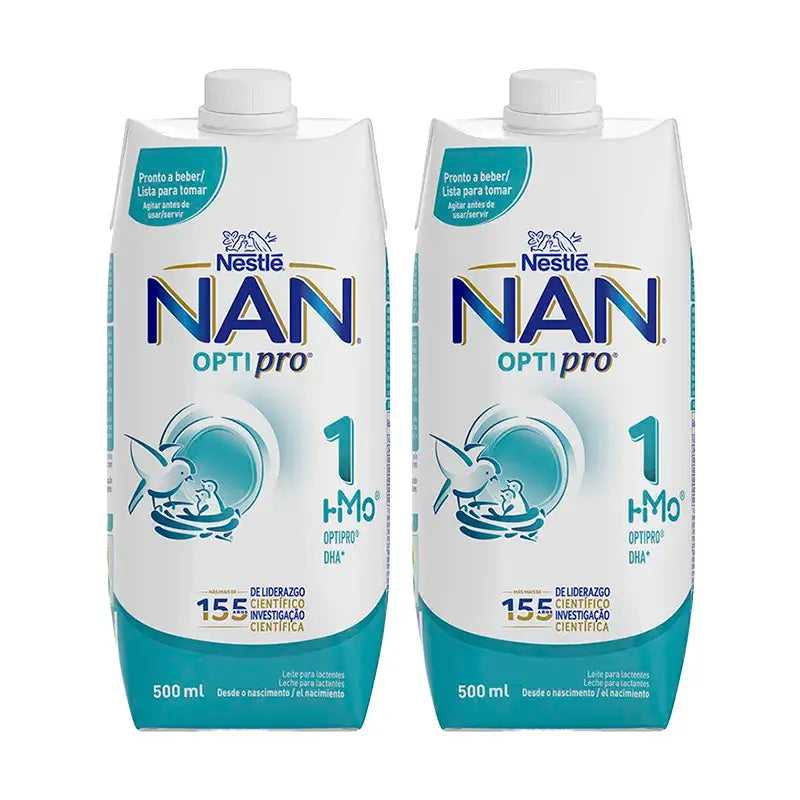 Nestlé Nan Optipro 1 Líquida, 2X500 ml
