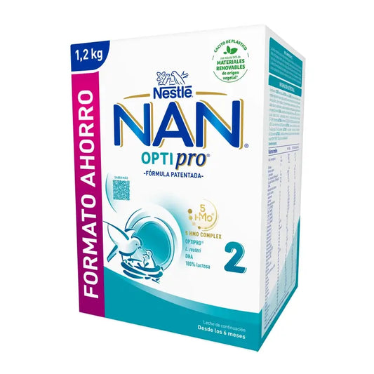Nestlé Nan Optipro 2 Leche de Continuación, 1200 gr
