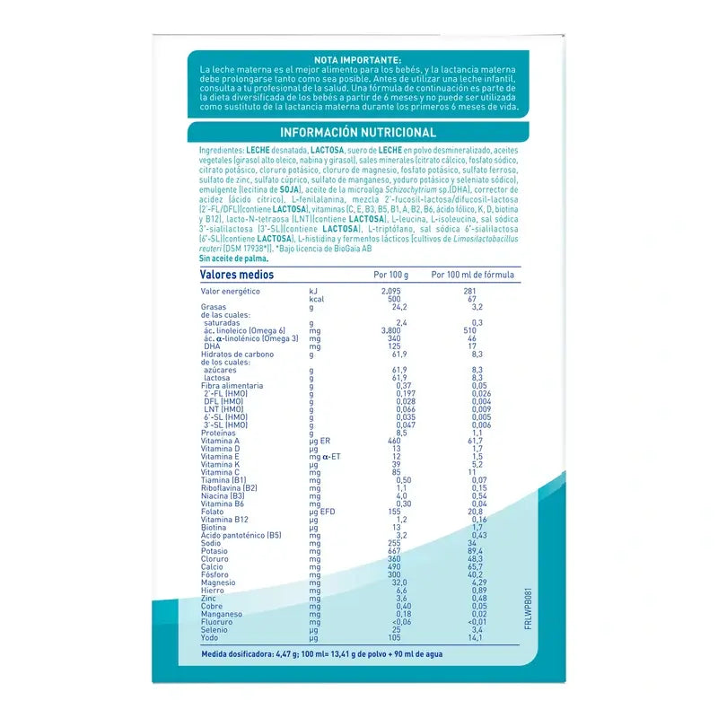 Nestlé Nan Optipro 2 Leche de Continuación, 1200 gr