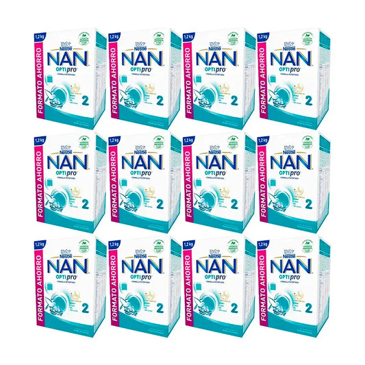 Nestlé Nan Optipro 2 Leche de Continuación, 12X1200 gr