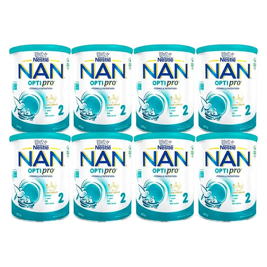 Nestlé Nan Optipro 2 Leche de Continuación, 8X800 gr