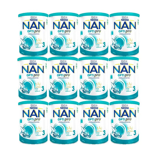 Nestlé Nan Optipro 3 Leche de Crecimiento, 12X800 gr