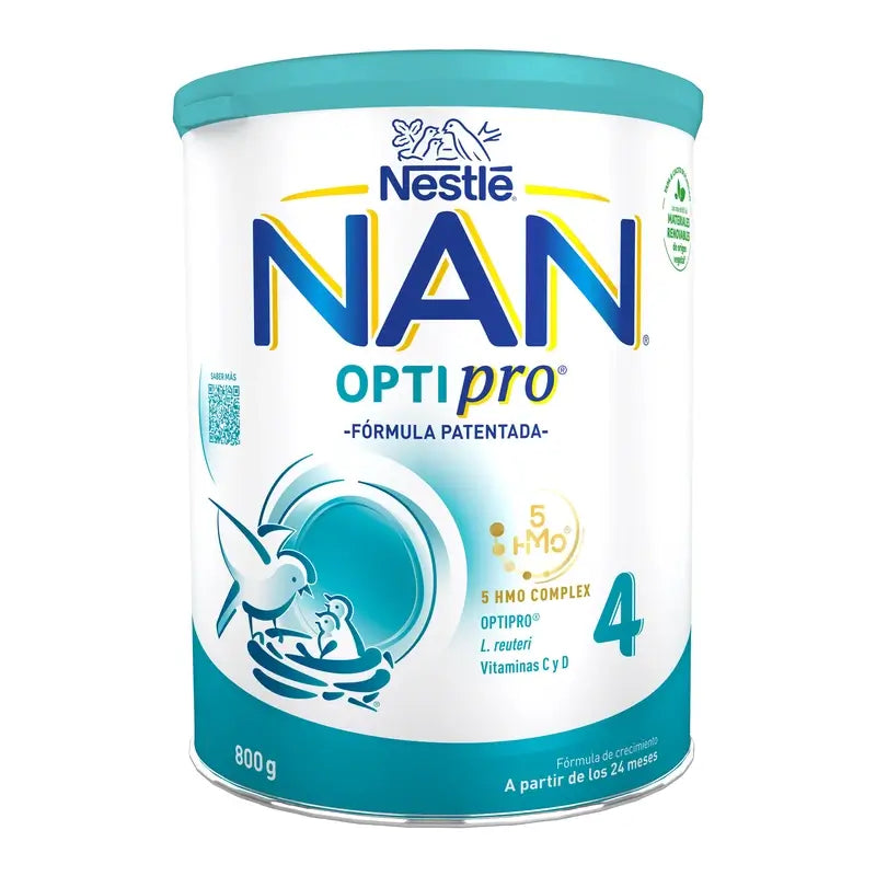 Nestlé Nan Optipro 4 Leche de Crecimiento, 800 gr