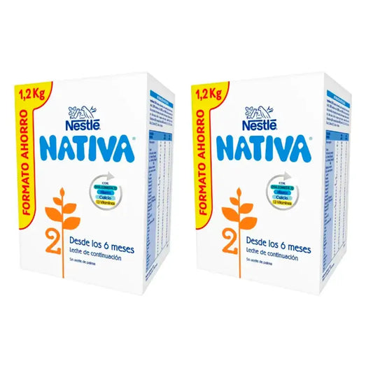 Nestlé Nativa 2, Pack 2 x 1200 gr