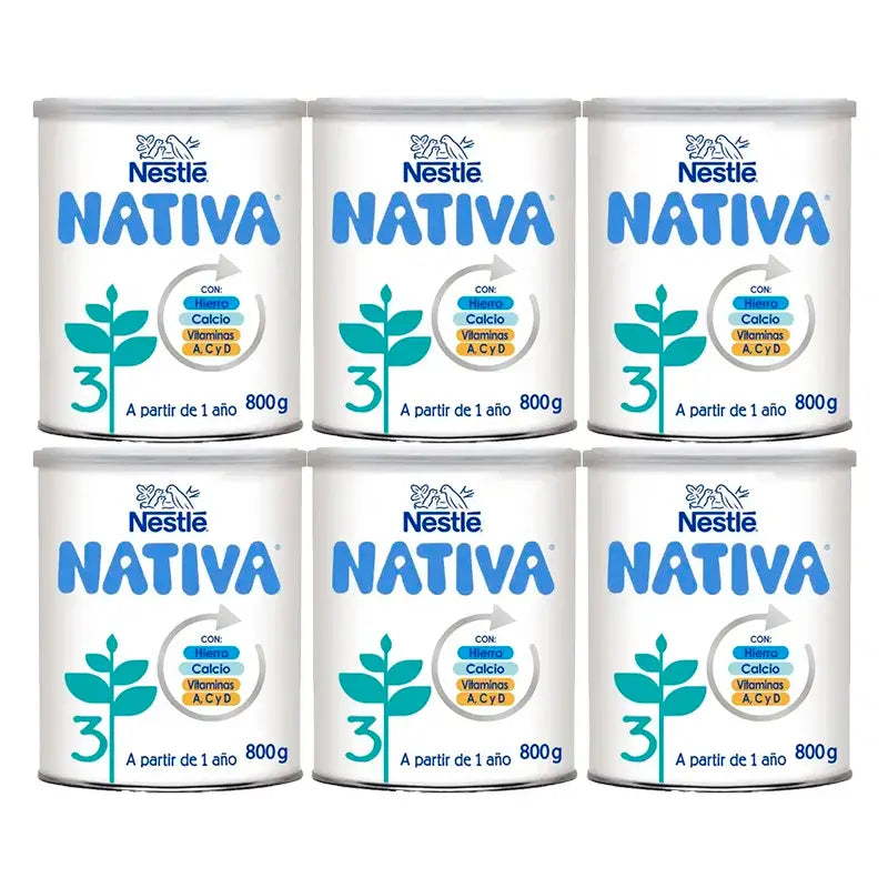 Nestlé Nativa 3, Pack 6 x 800 gr