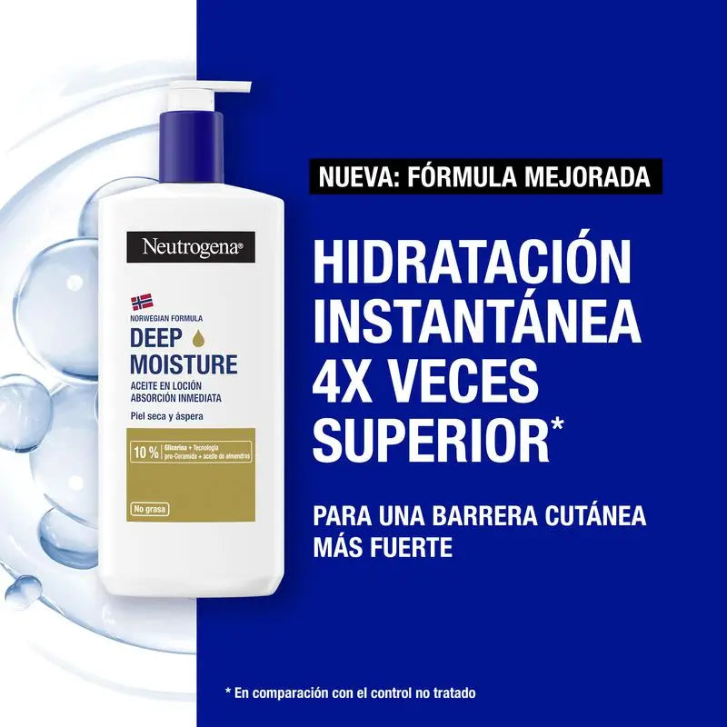 Neutrogena Crema Hidratante Corporal con Aceite de Almendras, 400 ml