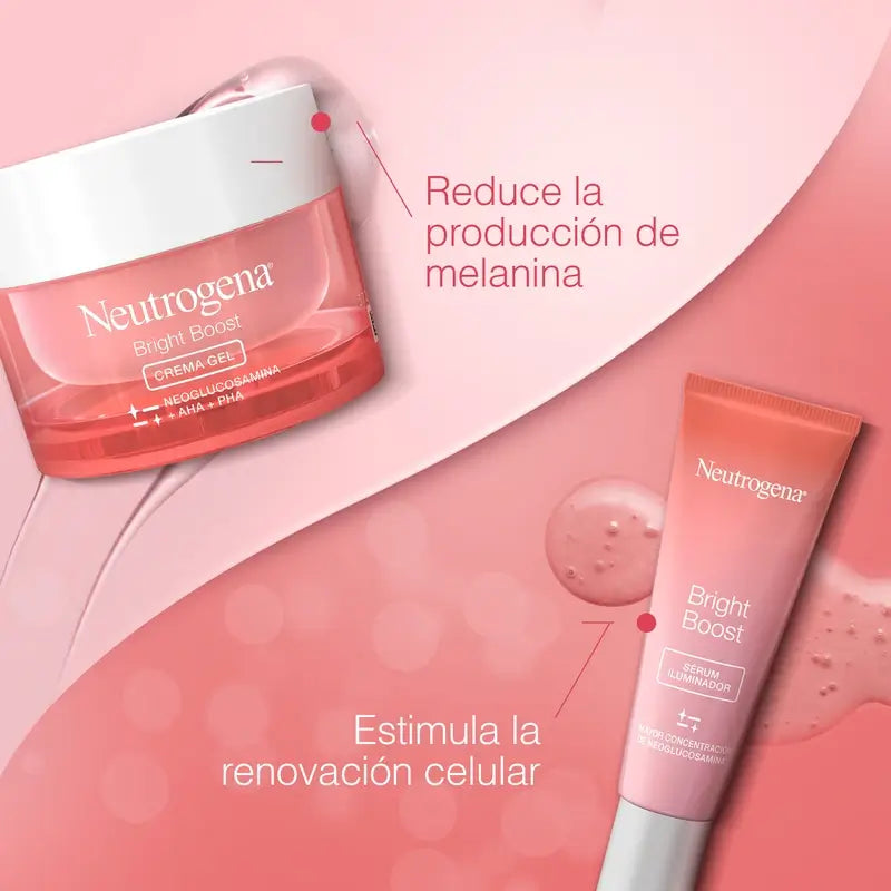 Neutrogena Bright Boost Pack Crema Gel de Día 50 ml + Serum Facial 30ml