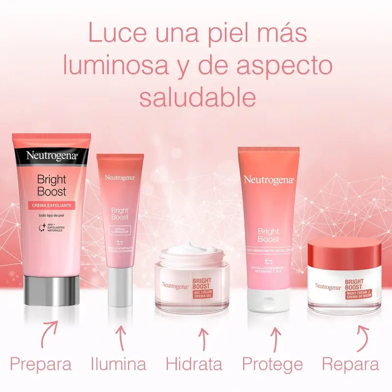 Neutrogena Bright Boost Crema Hidratante De Noche, 2X50 Ml