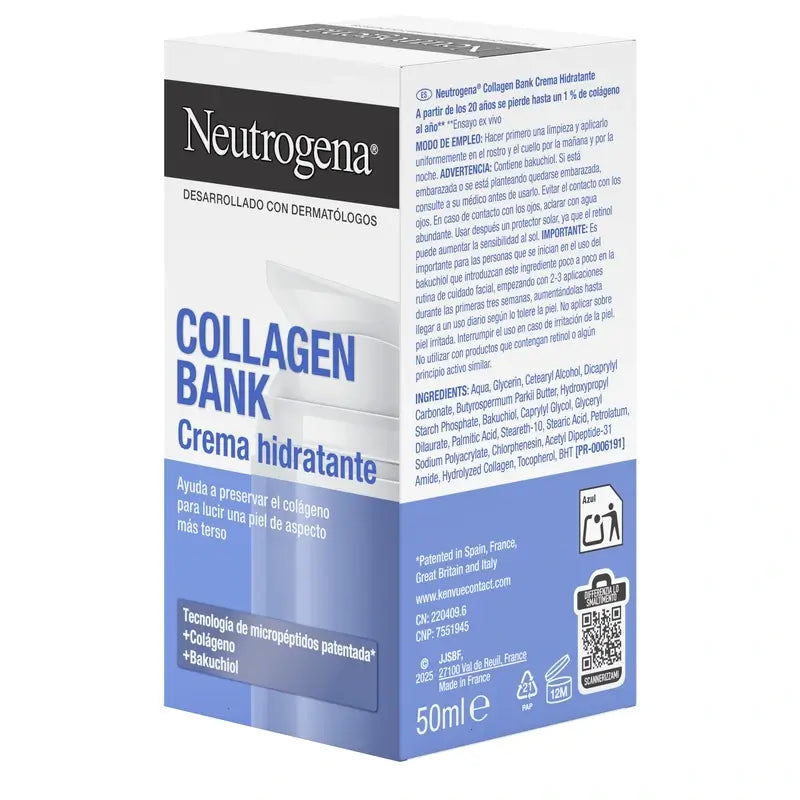 Neutrogena Collagen Bank Crema Hidratante Facial , 50 ml