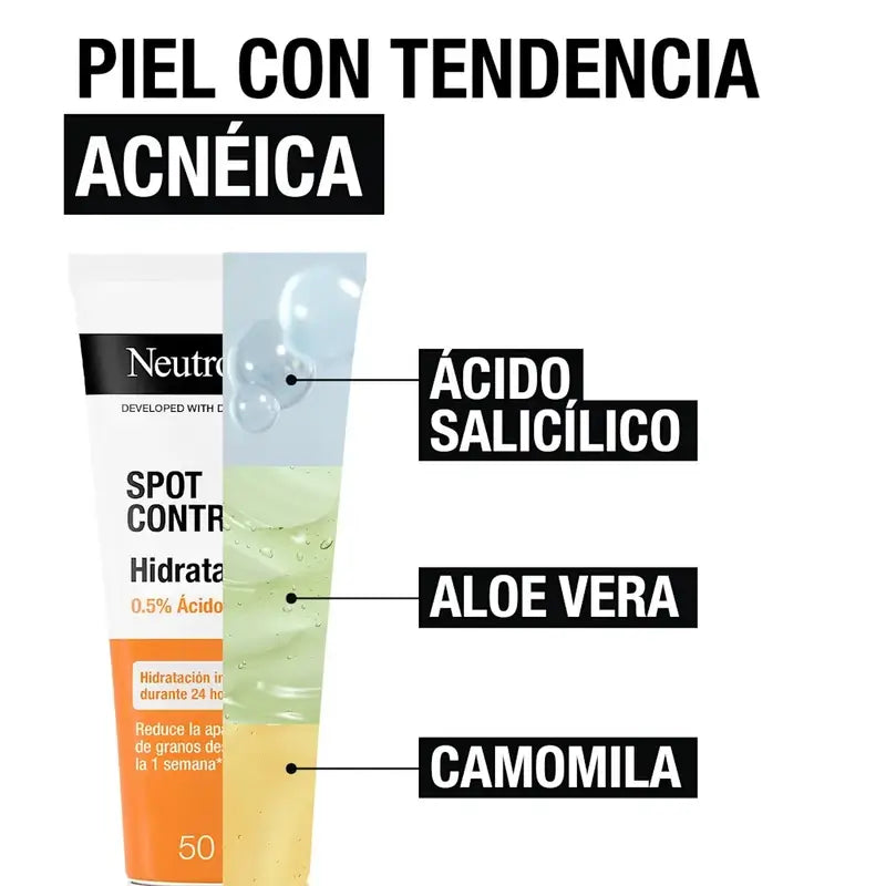 Neutrogena Spot Controlling Crema Hidratante Facial, 50 ml