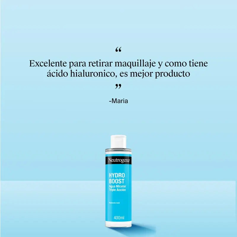 Neutrogena Hydro Boost Agua Micelar Desmaquillante Facial, 400 ml