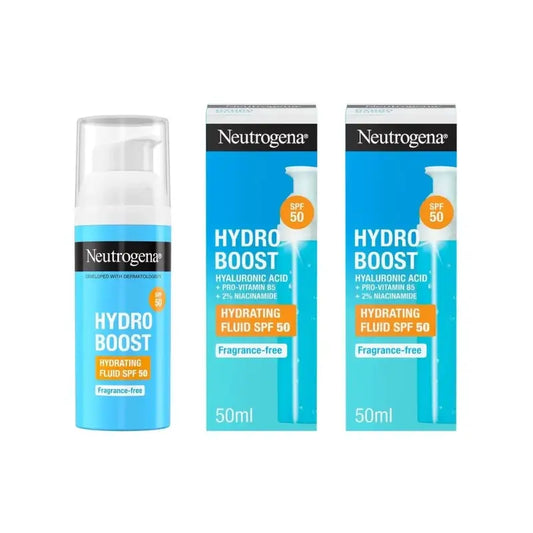 Neutrogena Hydro Boost Crema Fluida Hidratante Facial Spf50, 2X50 Ml
