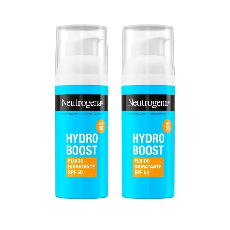Neutrogena Hydro Boost Crema Fluida Hidratante Facial Spf50, 2X50 Ml