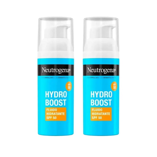 Neutrogena Hydro Boost Crema Fluida Hidratante Facial Spf50, 2X50 Ml
