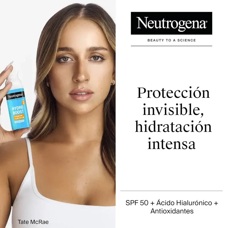 Neutrogena Hydro Boost Crema Fluida Hidratante Facial Spf50, 2X50 Ml