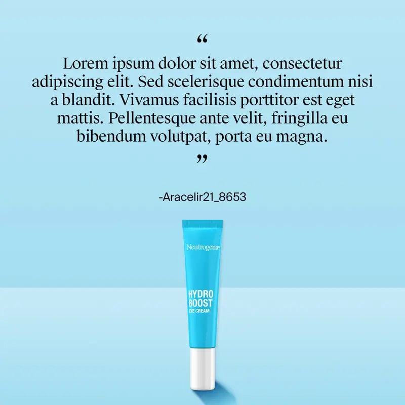 Neutrogena Hydro Boost Crema Contorno Ojos Anti Ojeras y Bolsas, 15 ml