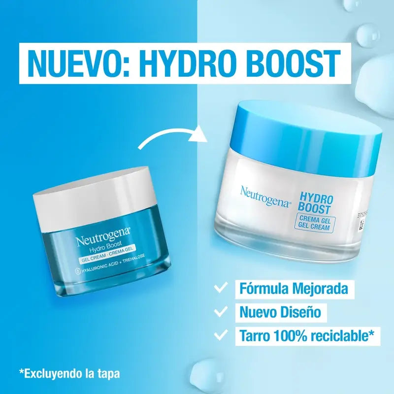 Neutrogena Hydro Boost Crema Gel Facial Hidratante, 2X50 Ml