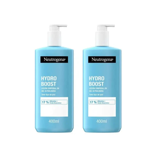 Neutrogena Hydro Boost Crema Hidratante Corporal En Gel Ultraligera, 2X400 Ml